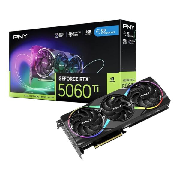Placa Gráfica PNY RTX 5060 Ti Epic-X RGB OC 16GB GDDR7