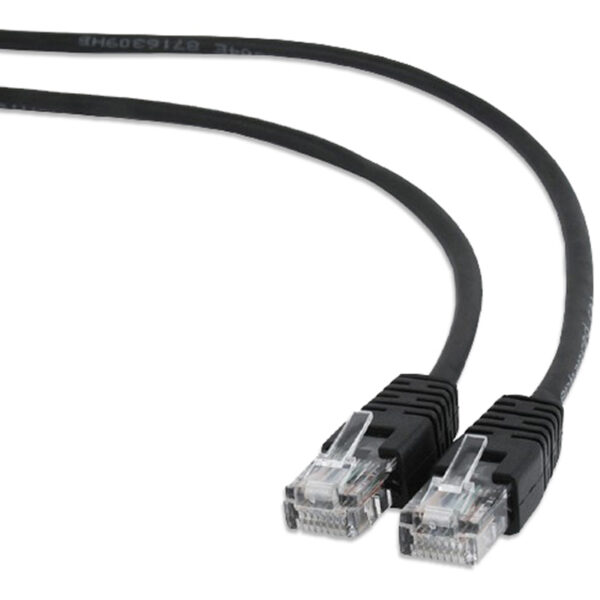 Cabo de Rede RJ45 UTP CAT 5E Preto (3 mts) - GEMBIRD