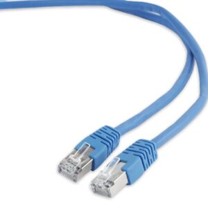 Cabo de Rede RJ45 Cat6 FTP Azul (50cm) - GEMBIRD