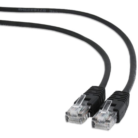 Cabo de Rede RJ45 UTP CAT 6 Preto (1 metro) - GEMBIRD