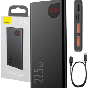 PowerBank Adaman Metal 10000mAh 22.5W (Preto) - BASEUS