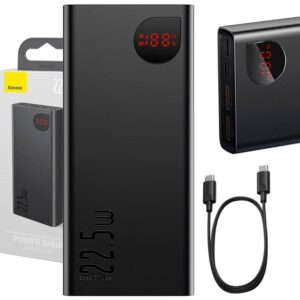 PowerBank Adaman Metal 20000mAh 22.5W (Preto) - BASEUS