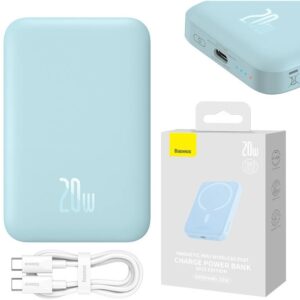 PowerBank Magnética Mini USB-C 6000mAh 20W MagSafe (Azul) - BASEUS