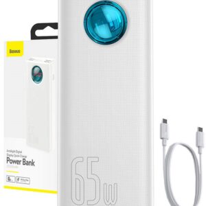 PowerBank Amblight 30000mAh 65W (Branco) - BASEUS