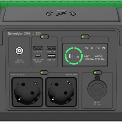 Estação de Energia Portátil 332Wh 531W PPS330-GR (Preto/Verde) - APC