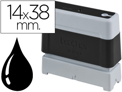 Carimbo PR-1438B6P 14x38 mm (Preto) - BROTHER