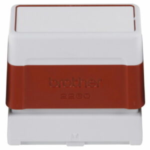 Pack 6 Carimbos PR-2260R6P 22x60 mm Vermelho/Branco - BROTHER