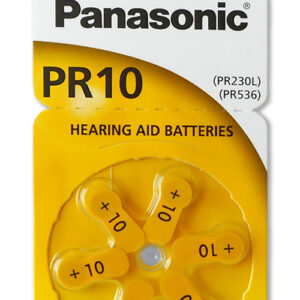 Pack 6x Pilhas p/ Aparelhos Auditivos - PR70/PR10/PR230/AZA10 - PANASONIC