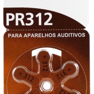 Pack 6x Pilhas p/ Aparelhos Auditivos - PR312/PR41/AZA312 - PANASONIC