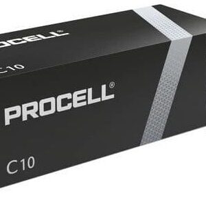 Emb. 10x Pilhas Industriais Alcalinas 1,5V C / LR14 - PROCELL by DURACELL PC1400