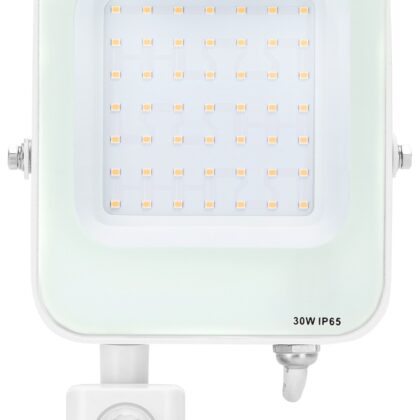 Projector LED Slim IP65 220V Branco 4000K 30W 2700Lm c/ Sensor (Branco)