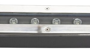 Projector Encastrar Chão/Muro LED 12W Branco F. 6000K 500Lm (IP65) - Aro Inox