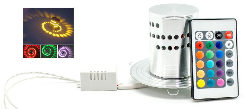 Projector LED Decorativo RGB 3W c/ Efeitos