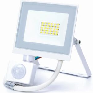 Projector LED IP65 220V Branco 4000K 20W 1800Lm c/ Sensor (Branco)