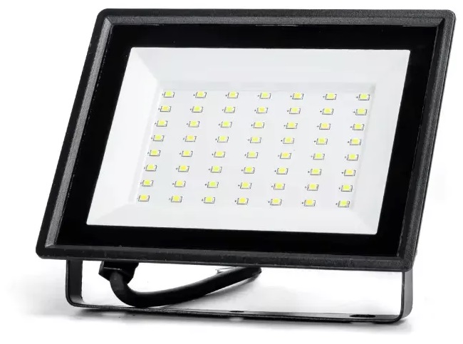 Projector LED Slim IP66 220VAC Branco F. 6000K 50W 4300Lm