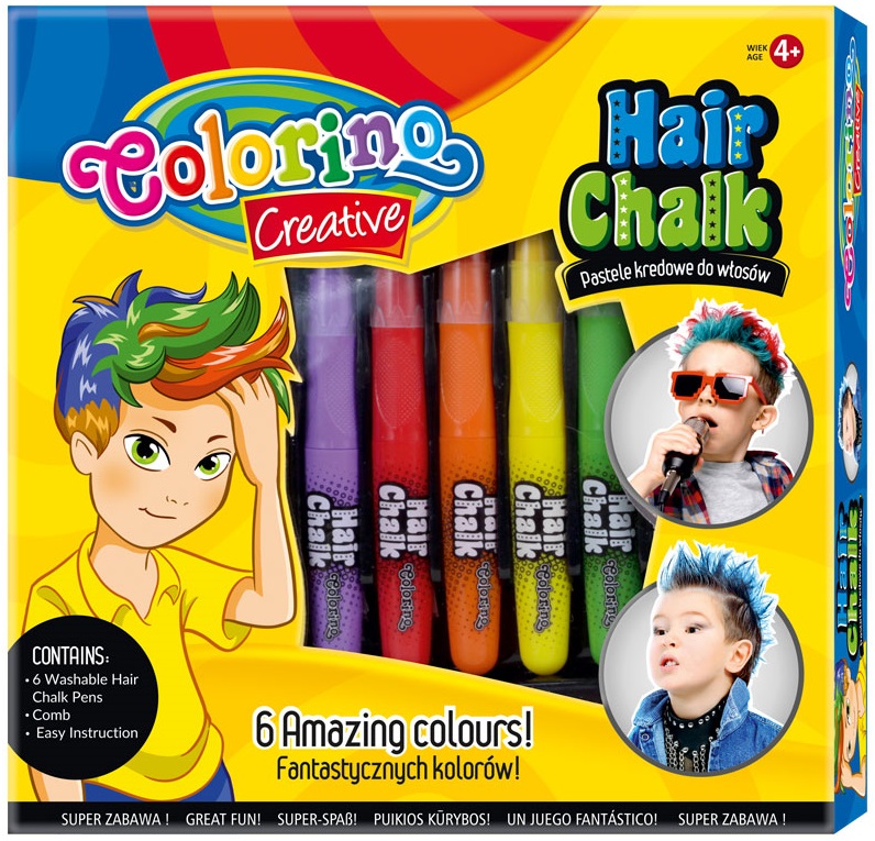 Giz de Cabelo Rapaz 6 Peças