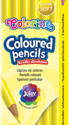 Pack 12 Lápis Cor Colorino Amarelo - COLORINO