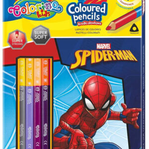 Caixa 12 Lápis 24 Cores Colorino Disney Spiderman - COLORINO