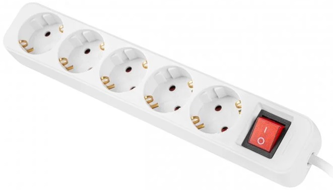 Extensão Quintupla c/ Interruptor (1.5 mts) - LANBERG