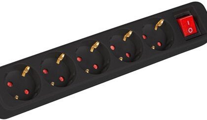 Extensão Quintupla c/ Interruptor (3 mts) - LANBERG