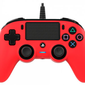 Comando Compact Controller c/ Fios PS4 (Vermelho) - NACON