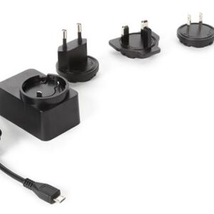 Alimentador Estabilizado Viagem Micro USB AC/DC 5V 2,5A c/ 4 Fichas (EURO / US / UK / AUSTRALIA)