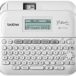 Rotuladora Eletrónica de Secretária PT-D410 c/ Teclado e Conexão ao PC - BROTHER