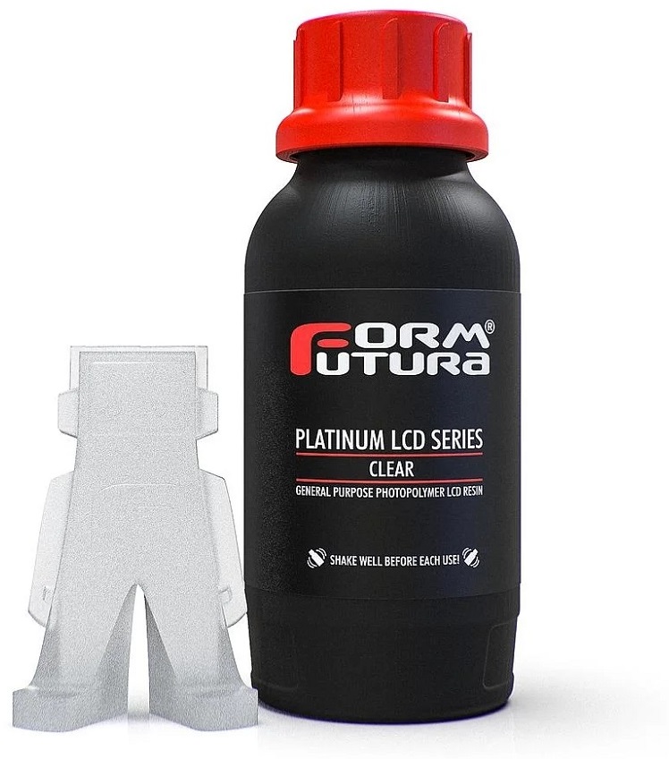 Resina p/ Impressão Platinum 3D LCD e DLP UV 500ml (Transparente) - FORMFUTURA