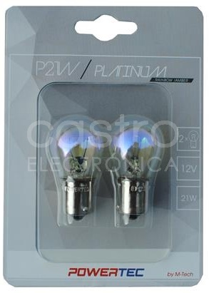 Blister 2x Lampadas Halogéneo P21W 12V BA15s (RAINBOW) - M-TECH