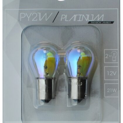 Blister 2x Lampadas Halogéneo PY21W 12V BAU15s (RAINBOW) - POWERTEC
