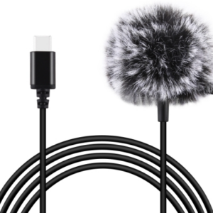 Microfone de Lapela Condensador USB-C (1,5 mts) - PULUZ