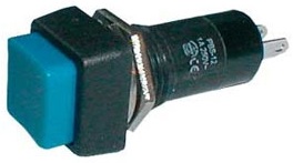Pulsador Quadrado OFF-(ON) 250V/1A - Azul