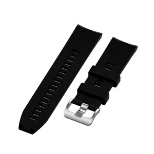 Pulseira Substituição Universal Elegance Silicone 20mm p/ Smartwatch (Preto)