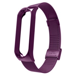 Correia Metálica Milanesa p/ Pulseira Mi Band 5 e Mi Band 6 (Roxo) - XIAOMI