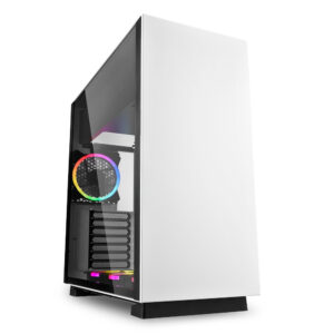 Caixa ATX Pure Steel RGB USB 3.0 com Janela (Branco) - SHARKOON