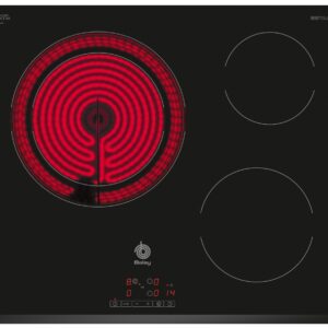 Placa de Vitrocerâmica c/ 3 Bocas 5700W (Preto) - BALAY