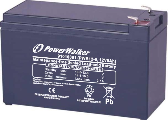 Bateria Chumbo 12V 9Ah (VRLA) - POWERWALKER