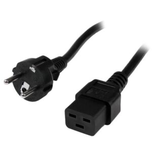 Cabo de Alimentação CEE7/ - C19 Preto (2 mts) - STARTECH