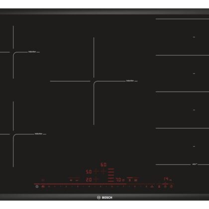 Placa de Indução PXV875DC1E 5 Zonas Serie 8 (Preto) - BOSCH