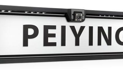 Placa Traseira de Matricula c/ Camara Marcha-a-Trás - PEIYING PY0105N