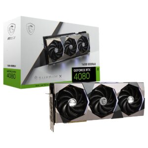 Placa Gráfica MSI RTX 4080 Suprim X 16GB GDDR6X