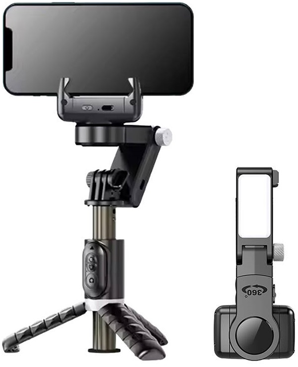Estabilizador/Gimbal c/ Luz Q18 (Preto) - APEXEL