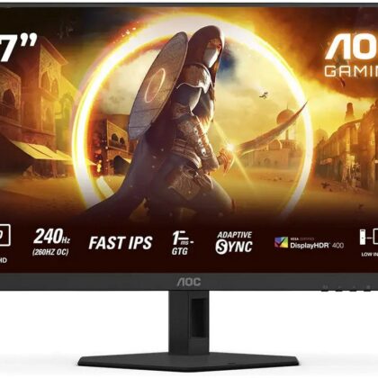 Monitor G4 Q27G4ZR IPS W-LED 27 QHD 16:9 240Hz/260Hz (OC) VESA Adaptive Sync - AOC