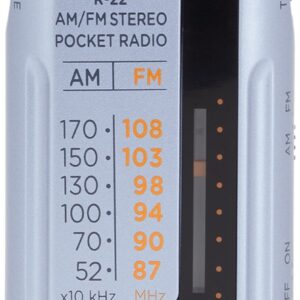 Mini Rádio de Bolso (Prateado) - AIWA