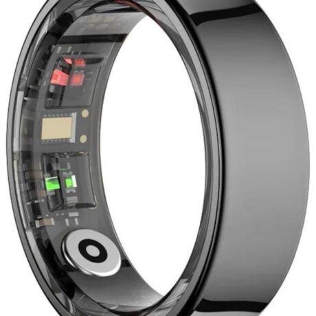 SmartRing R09 Tamanho 8 c/ Caixa Carregamento (Preto) - COLMI