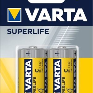 Blister 2 Pilhas C / R14 1,5V - VARTA SUPERLIFE 2014