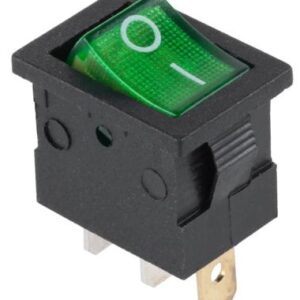 Interruptor ON-OFF Mini Luminoso 15A / 12VDC - Verde