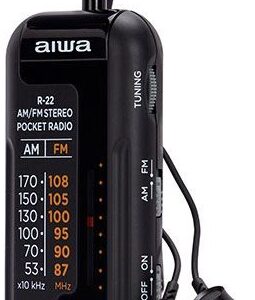 Mini Rádio de Bolso (Preto) - AIWA