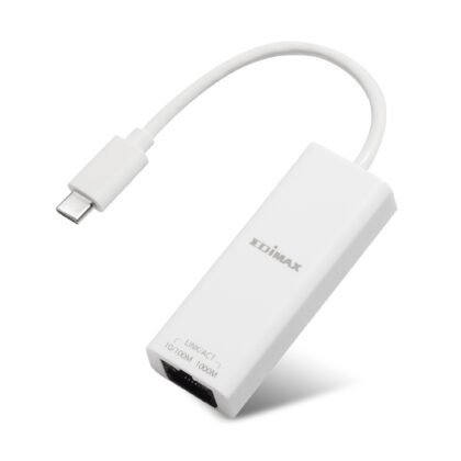 Placa de Rede Edimax EU-4306C Adaptador pela Porta USB-C 3.2 to GbE