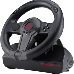 Volante + Pedais p/ Nintendo Switch (Preto) - READY2GAMING